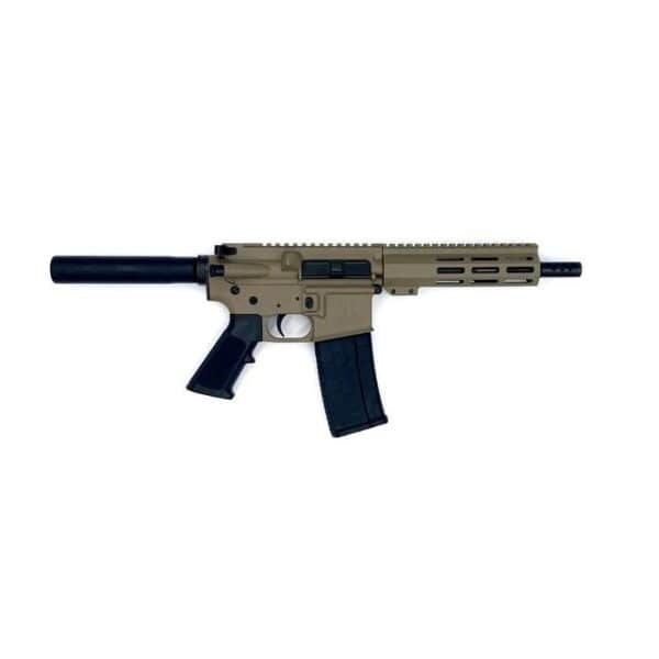 Great Lakes AR-15 Pistol .223 Wylde 30rd Magazine 7.5" Nitride Barrel FDE Finish