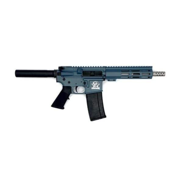 Great Lakes AR-15 Handgun .223 Wylde 30rd Magazine 7.5" Stainless Barrel Blue Titanium Finish