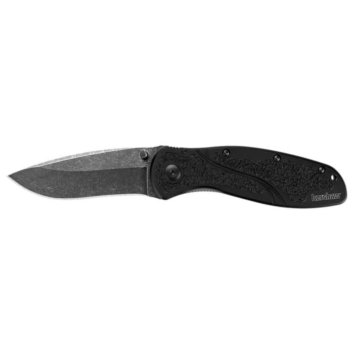 Kershaw Blur Folding Knife 3-2/5" Drop Point Blade Black