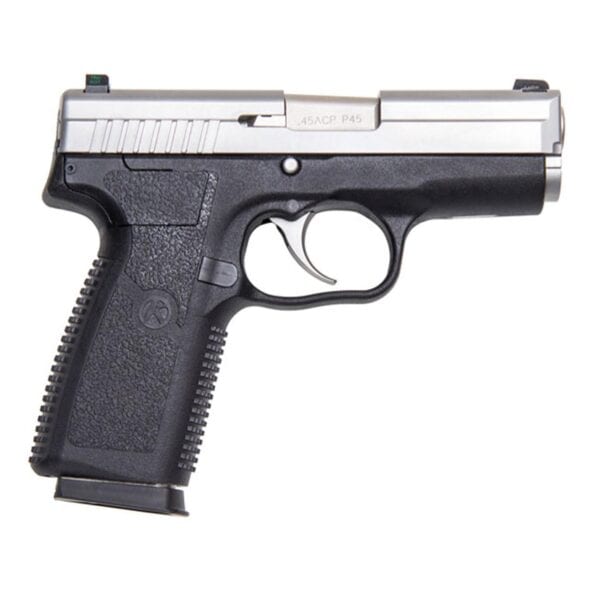 Kahr P45 Handgun .45 ACP 6rd(2)&7rd(1) Magazines 3.4" Barrel Stainless Slide/Black Grip  Night Sights CA Compliant