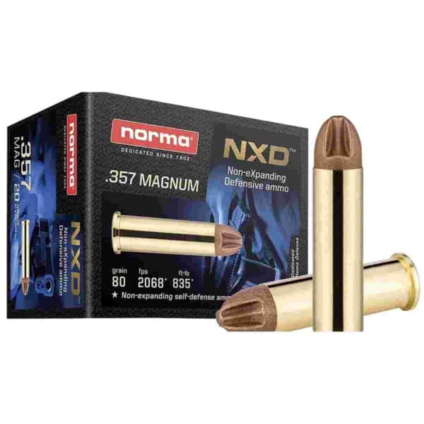 Norma NXD Handgun Ammunition .357 Mag 80gr NXD 2068 fps 20/ct