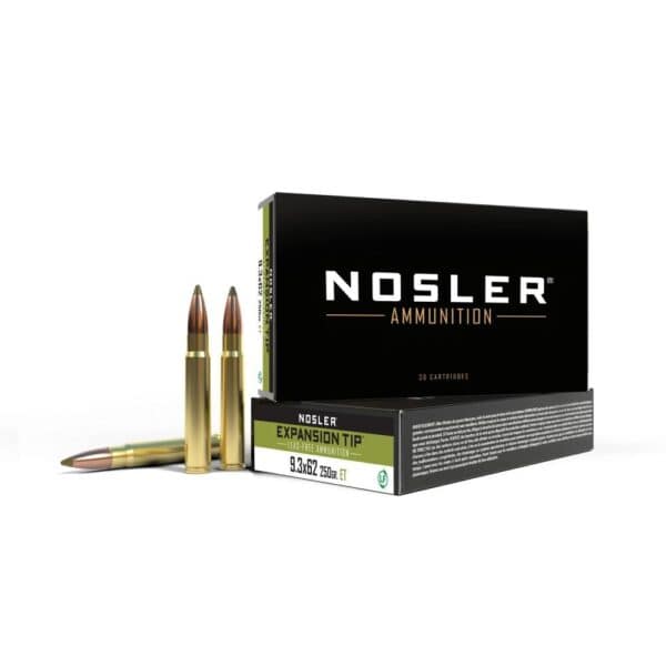 Nosler E-Tip Rifle Ammunition 9.3x62 250gr E-Tip 20/ct