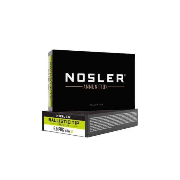 Nosler Ballistic Tip Rifle Ammunition 6.5 PRC 140gr BT 2900 fps 20/ct