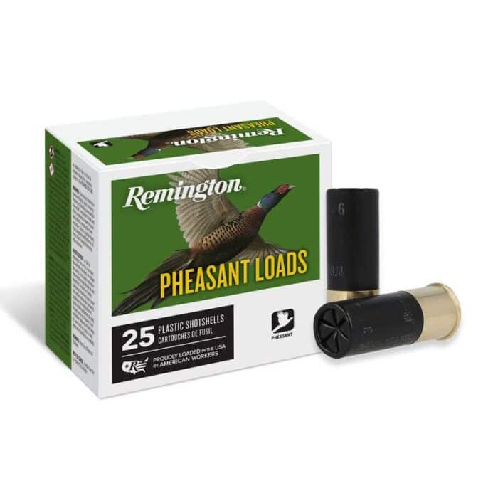 Remington Pheasant Loads Shotshells 12ga 2-3/4 in 3-3/4 dr 1-1/4oz #6 1330 fps 25/ct