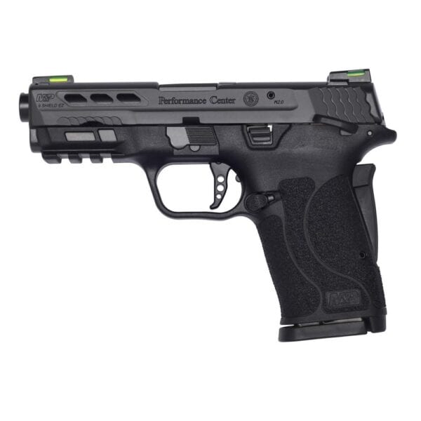 Smith & Wesson M&P Shield EZ Performance Center Handgun 9mm Luger 8rd Magazine 3.83" Ported Barrel Thumb Safety with Cleaning Kit