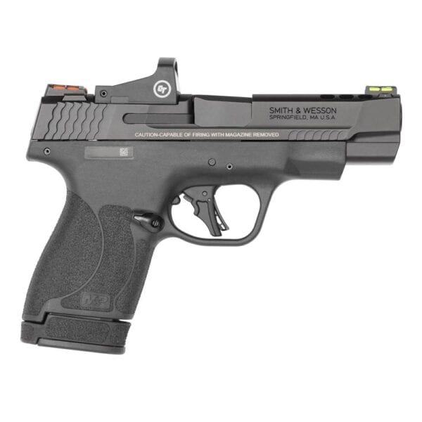 S&W Performance Center M&P 9 Shield Plus Crimson Trace Handgun 9mm Luger 10rd & 13rd Magazines (2) 4" Ported Barrel Black