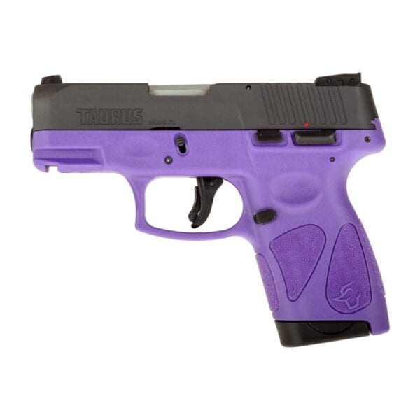 Taurus G2S Handgun 9mm Luger 7rd Magazines 3.2" Barrel Black Slide/Dark Purple Grip