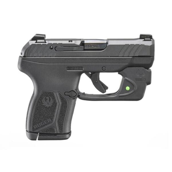 Ruger LCP Max Handgun .380 ACP 10rd Magazines(1) 2.8" Barrel Black Frame w/Viridian E Series Green Laser