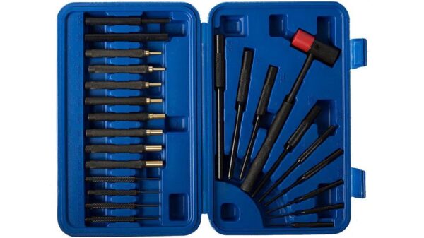 Dac Tech Gunmaster Brass & Steel Drive Pin and Roll Punch Set - 24 pc