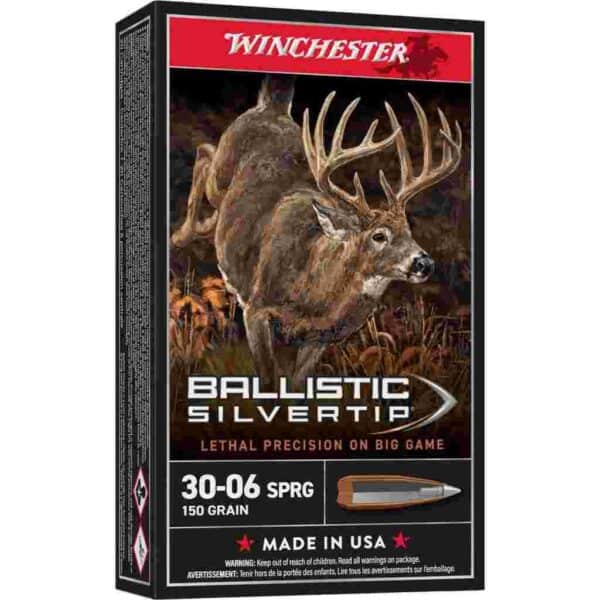 Winchester Ballistic Silvertip Rifle Ammunition .30-06 Sprg 150 gr. PT 2900 fps 20/ct