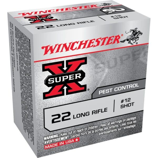 Winchester Super-X Shotshell Rimfire Ammunition .22 LR 25 gr. #12 50/ct