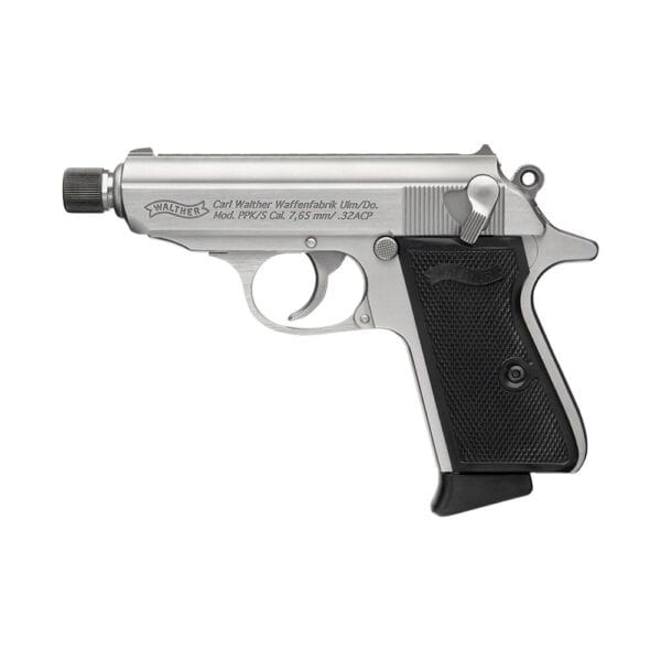 Walther PPK SD/S Stainless Handgun .32 Auto 7rd Magazines(2) 3.3" Barrel